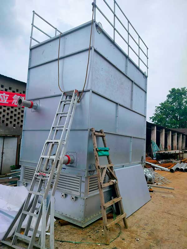 攀枝花闭冷却塔配件，攀枝花闭式冷却塔组装现场